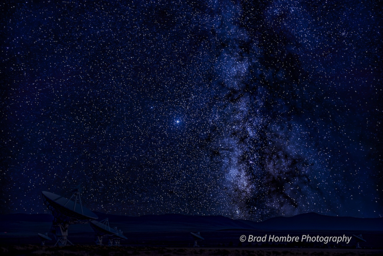 A dark night sky filled with stars